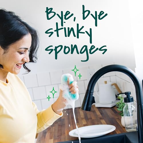 Scotch-Brite Odor Resist Heavy Duty Scrub Sponge, Dishwasher-Safe Kitchen sponges for Serious Scrubbing, Multipurpose Dish Sponge for Stuck-On Messes, 3 Scrubbing Sponges (Pack of 8) - size: 3 Scrub Sponges (8-Pack)