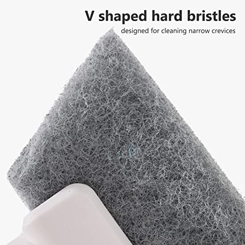 HERCHR Window Groove Cleaning Brush, Window Track Cleaning Tools Sliding Door Track Cleaner Groove Cleaning Tool