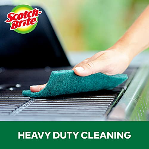 Scotch-Brite Heavy Duty Large Scour 8 Pads, Scouring Pads for Kitchen and Dish Cleaning, (Pack of 4) - size: 8 Pads (Pack of 4), style: Large