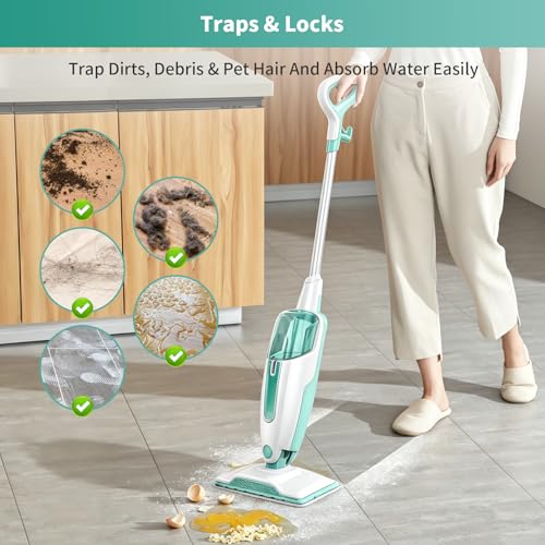 10 Pack Microfiber Steam Mop Replacement Pads for Shark S1000 S2001 S1000A S1000C S1000WM S1001C, Washable Reusable Super Absorbent Mop Pads Safe for All Floors - size: 10PCS