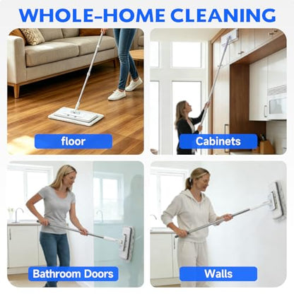 Dry Sweeping Cloths for INWEJIA Hands Free Flat Mop & Swiffer Sweeper – 60 Count, Disposable Duster Refills for Floor Cleaning, Pet Hair, Dust, Dirt on Multi-Surface (Not Include Mop) - size: Large dust mop pads 60 count