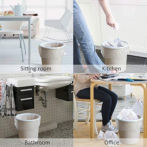 440 Counts Strong Trash Bags Garbage Bags by Teivio, Bathroom Trash Can Bin Liners, Small Plastic Bags for home office kitchen (2.6 Gallon) - size: 1 Count (Pack of 440)