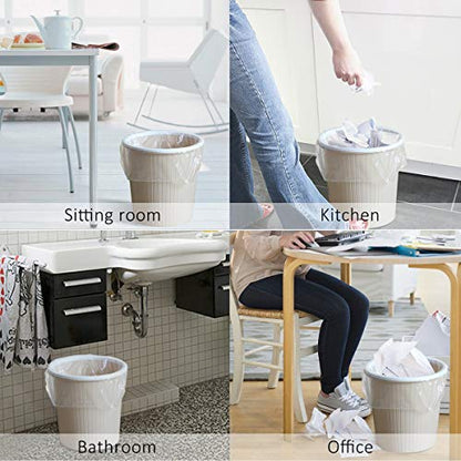440 Counts Strong Trash Bags Garbage Bags by Teivio, Bathroom Trash Can Bin Liners, Small Plastic Bags for home office kitchen (2.6 Gallon) - size: 1 Count (Pack of 440)