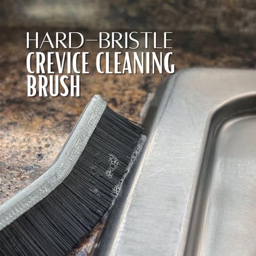 Hard Bristle Crevice Cleaning Brush - Small Cleaning Brushes - Grout Cleaner Brush - Toilet Brush - Scrub Brush for Shower Tile - Skinny Gap Cleaning Tools for Household Use - Bathroom - 3Pcs