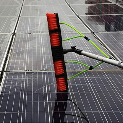 3-12m Window Cleaning Pole, Water Fed Telescopic Brush, Window Cleaner Kit, Extendable Solar Panel Washing Equipment Cleaning Conservatory Roof,30cm Brush Head,4m/13.1ft - color: 30cm Brush Head, size: 4m/13.1ft
