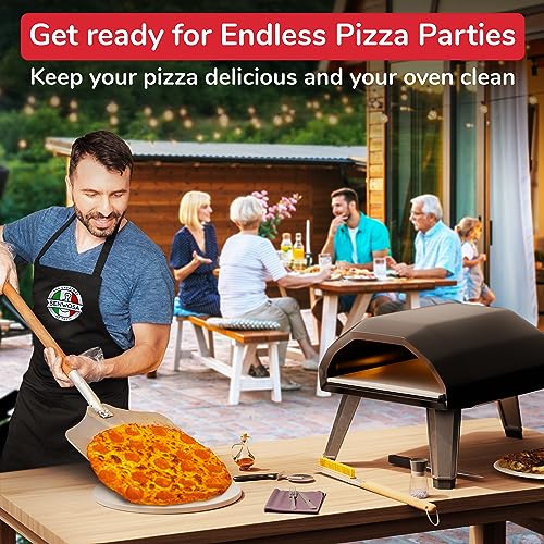 Senwosa Premium Pizza Oven Accessories Kit - 6-Piece Set for Home Pizza Making: Includes Pizza Peel, Oven Brush, Bubble Popper Turner, Rocker Cutter, Dough Roller & Scraper - size: Set of 6