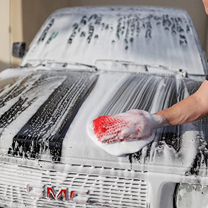 Jay Leno's Garage Car Wash Kit with Bucket – Auto Detailing Kit for Interior and Exterior, Car Cleaning Supplies Set with Wash Mitt, Tire Shine, Wheel Cleaner, Car Wax, Microfiber Towels, Car Wash Kit - style: Basic Detailing Kit