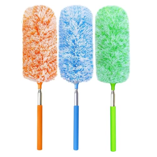 3 Pcs, [Microfiber] Hand [Duster] [Washable] Microfibre Cleaning Tool Extendable [Duster] s for Cleaning Office, Car, Computer, Air Condition