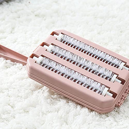 Carpet Cleaner Brush Sweeper Dirt Handheld Sofa Bed Pet Hair Debris Dirt Fur Roller Brush Household Cleaning Tool