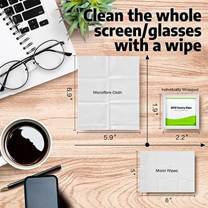 Screen Wipes Individually Wrapped, EOTW Pre-moistened Computer Phone Lens Cleaning Wipes for iPhone iPad Tablet PC Computer LED Screen, Pack of 60 - size: 60 Count (Pack of 1)