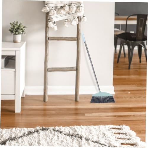 Heavy Duty Broom Indoor Dust Broom with Long Handle Angle Broom Hardwood Floor Cleaning Inside Soft Sweeping Brooms for House Kitchen Sweeper