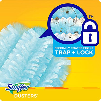 Swiffer Dusters Refill for Cleaning, Made by SWIFFER, Feather & Microfiber Duster Disposable Alternative, Dusting Furniture, Blinds, Ceiling Fans, Remove Allergens, Gain Scent, 18 Count(Pack of 4) - size: 18 Count (Pack of 4), style: Gain Scent, 18 Ct