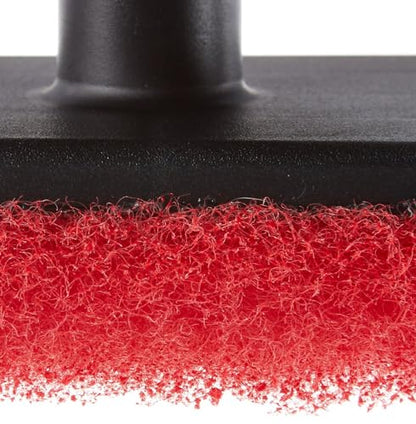 STAR BRITE All-Purpose Medium (Red) Scrubber Pad - Available in Medium, Fine & Coarse Textures with Ergonomic Handle for Boats, Teak, and Outdoor Cleaning (040021P) - size: One Size, style: Medium (Red)