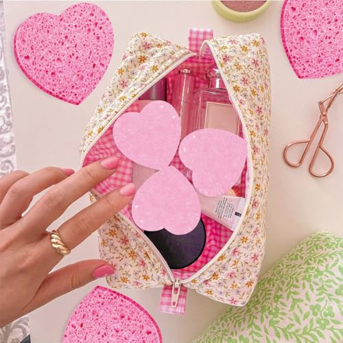 50-Count Compressed Facial Sponges, Spunspon 100% Natural Cellulose Face Sponge Daily Cosmetic Spa Sponges for Face Cleansing Makeup and Mask Removal, Exfoliating Skin Massage for Travel Home, Pink - color: 50- Pack Pink