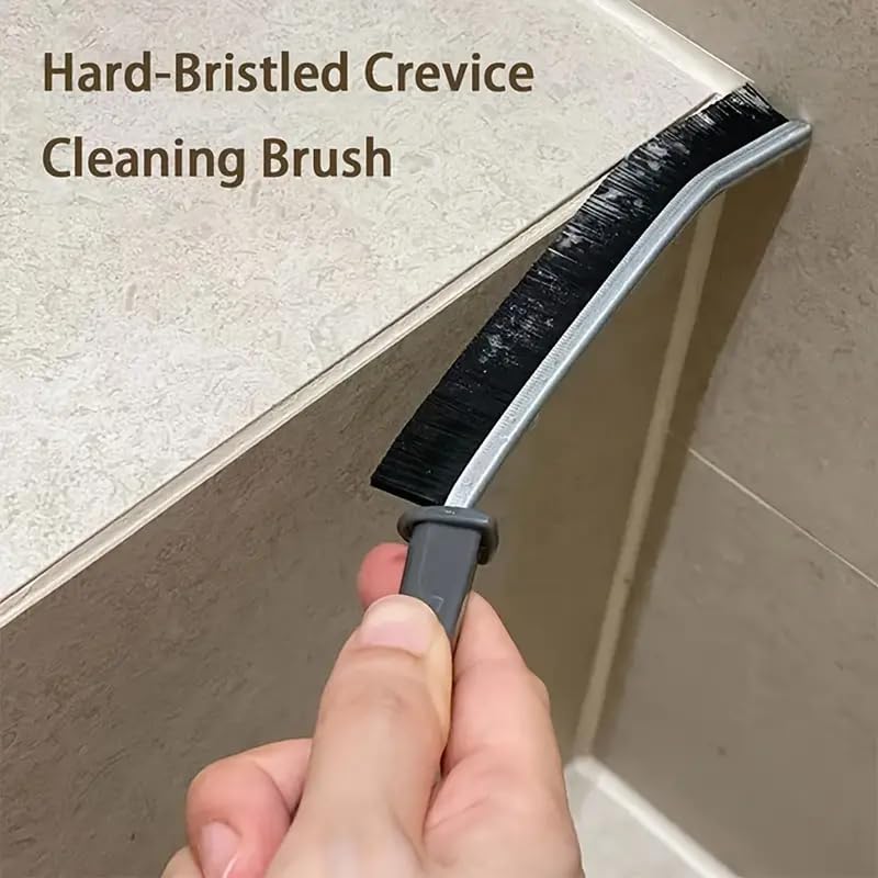 3pcs Hard Bristle Crevice Cleaning Brush, Multifunctional Gap Cleaning Tool, Bathroom Gap Brush, Grout Cleaner