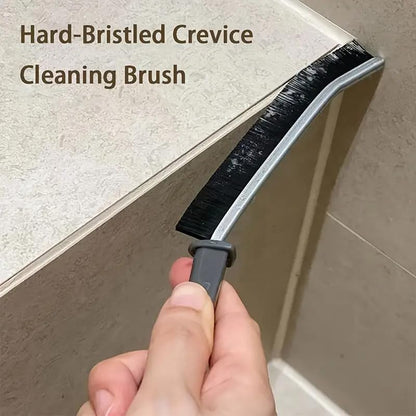 3pcs Hard Bristle Crevice Cleaning Brush, Multifunctional Gap Cleaning Tool, Bathroom Gap Brush, Grout Cleaner