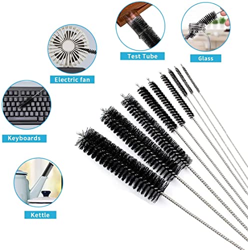 Utoolmart Steel Wire Cleaning Brush, Spiral Power Tube Cleaning Tool, Bottle Brush, 0.6-inch Diameter 12-inch Length, 10pcs - color: 10pcs, size: 1.5cm