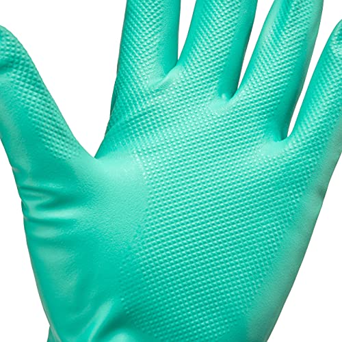Tusko Products Best Nitrile Rubber Cleaning, Household, Dishwashing Gloves, Latex Free, Vinyl Free, Reusable not Disposable, Large L (1 Pair) - size: Large (1 Pair)