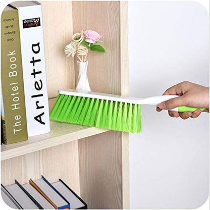 Counter Duster Bed Sheets Debris Cleanin Hand Broom Cleaning Brushes Soft Bristles Dusting Brush for Cleaning Car/Bed/Couch/Draft/Garden/Furniture/Clothes,3PCS - color: Red and Green Orchid