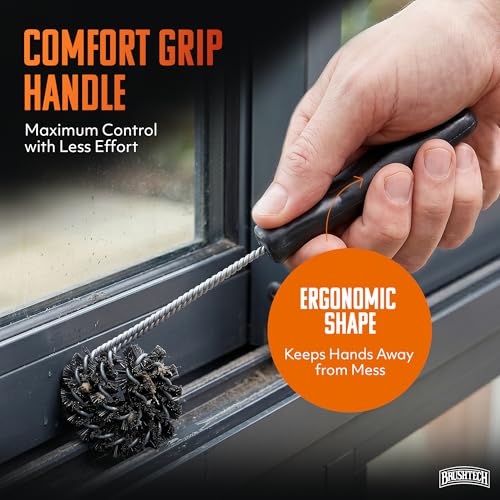 Brushtech Sliding Window and Shower Door Track Cleaner