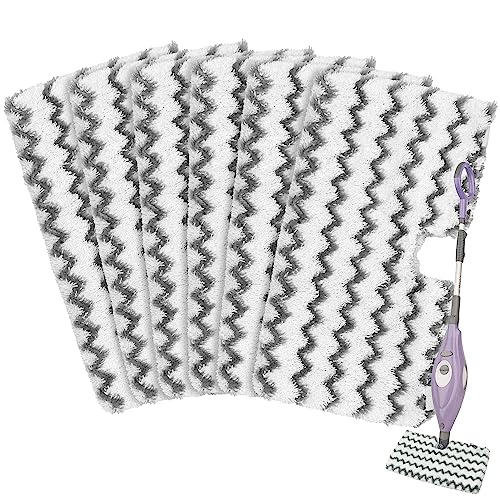 6 Pack Steam Mop Replacement Pads for Shark S3500 Series Steam Mop S3501 S3601 S3550 S3901 SE450 S3801CO S3601D S2901 S2902 Steam Pocket Mop, Reusable Heavy Scrub Steam Mop Pads for Floor Cleaning - color: Gray, size: 6