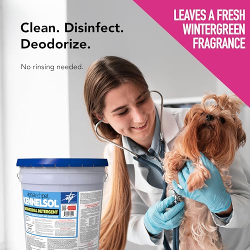 KennelSol Dog Crate Cleaner & Disinfectant for Kennels, Cages, Floors, Litter Boxes & Hard Surfaces | EPA-Registered, Kills Bacteria & Viruses, Parvo Disinfectant | 640 Fl Oz - size: 640 Fl Oz (Pack of 1)