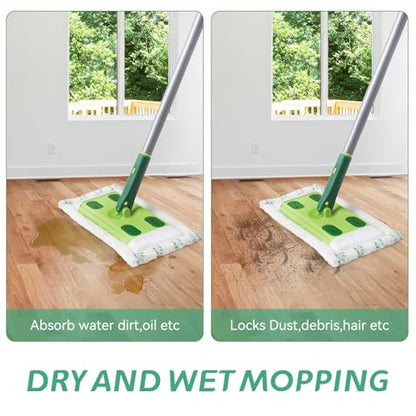 Microfiber Mop Pads Replacement for Quick Shine Hard Surface Floor Polish Mop: Washable & Reusable Pad,Wet Dry HardFloor Cleaning Refills Pad（2 Pack） - size: 2 Pack