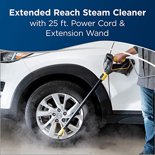 BISSELL PowerSteamer Heavy Duty 3-in-1 Steam Mop and Handheld SteamShot for Indoor & Outdoor, use for Garage, Workshop, Auto, Boat, Recreational Vehicles, Windows,Outdoor Furniture and Decks, 2685A - style: Power Steamer
