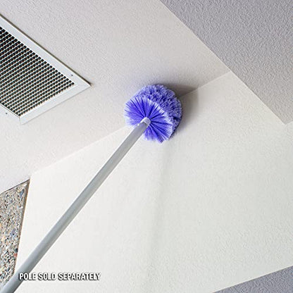 Poolmaster Cobweb Brush, Indoor and Outdoor Spider Web Remover for Ceilings, Corners, Patios and Pool Cages, Fits Standard Pole (Pack of 6) - size: Medium (Pack of 6)