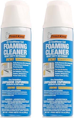 Frost King ACF19 Foam Coil Cleaner, 1.18 Pound (Pack of 2), 19 Ounce - size: 19 Ounce (Pack of 2)