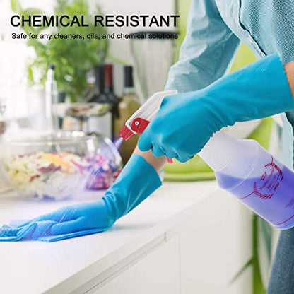 Uineko Plastic Spray Bottle (4 Pack, 32 Oz, All-Purpose) Heavy Duty Spraying Bottles Leak Proof Mist Empty Water Bottle for Cleaning Solution Planting Pet with Adjustable Nozzle and Measurements - size: 32 Oz, 4 Pack