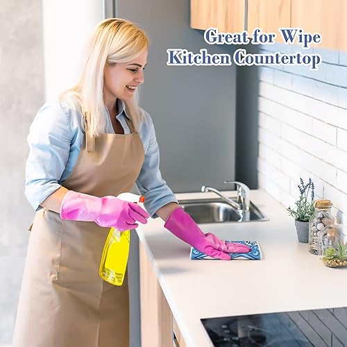 Lucomb 8 Pack Swedish Dish Cloths for Kitchen Reusable, Cellulose Sponge Cloths Swedish Dish Rags Washable Paper Towels Cloth Quick Dry Non-Scratch for Washing Dishes Home Counter Wipe - color: Geometric Pattern