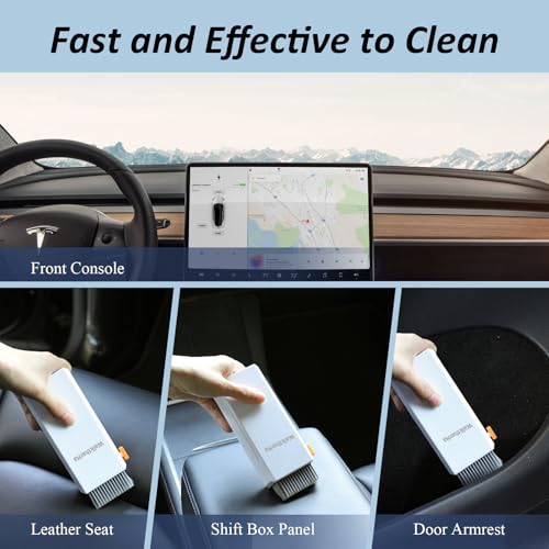Keyboard Cleaner Laptop Cleaning Kit, All in One Keyboard Cleaning Kit with Car Screen Cleaner Spray, Retractable Detailing Brush for Phone iPhone Computer PC MacBook Airpod Camera Lens Elecitroncs