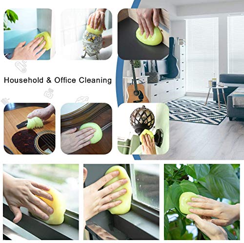 ASFSKY Car Cleaning Gel Putty - Reusable Keyboard Cleaner Slime for Car, Keyboard, Dust - 5 Pack (Yellow) - color: Yellow 5 Pack