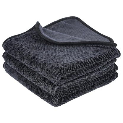 Shiny Wipes Shower Cleaning Cloth - 3 Pack 16 x 16 inch Ultra Absorbent Car Drying Towel, Shiny Wipes Drying Towel Microfiber Cleaning Cloth for Car, Bath & Househood - size: 16*16in