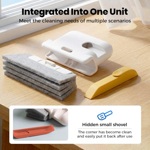 3PCS Magic Window Track Cleaner,2026 New Window Groove Cleaning Brush Tools Set Hand-held Cleaner Brushes Tools for Window lides Gaps,Sliding Door Track (Gray 3PCS) - color: Gray 3pcs