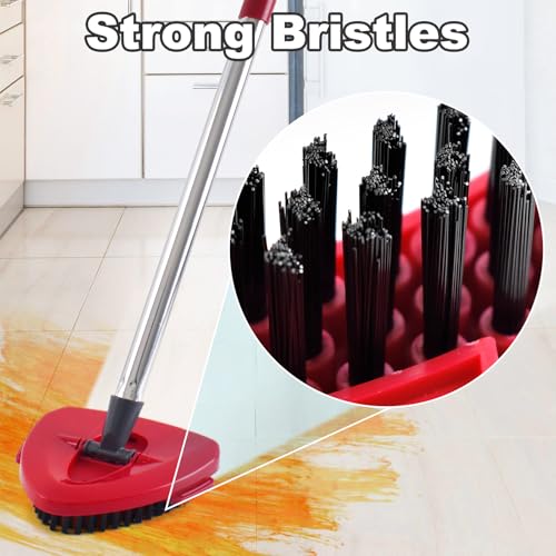 Mop Heads Replacement for Ocedar, Mop Replace Head for Ocedar EasyWring 1 Tank, Microfiber Spin Mop Refills, Include 4 Spin Mop Replacement Head Deep Cleaning Machine Washable with 2 Scrubber Mop Head - color: White&green