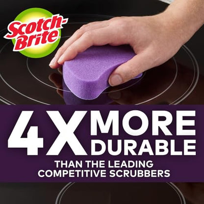 Scotch-Brite Scratch-Free Glass Cooktop Pads, Chemical Free Cleaning for Glass Stovetops, Tackle Burnt-On Messes, 2 Cleaning Pads - size: 2 Pads