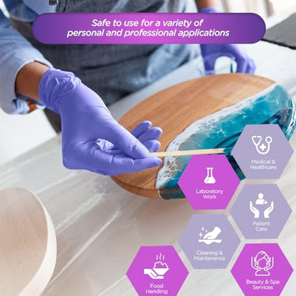 MED PRIDE Nitrile Exam 1200 Count Gloves, Blue Disposable Exam Gloves, Powder-Free Latex-Free, Medical Grade - style: Small Case of 1200