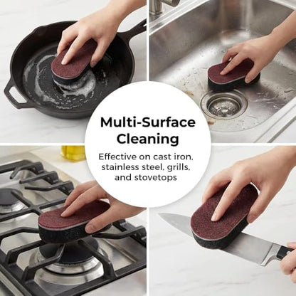 Magic Cleaning Sponges Eraser, 2026 New Non-Scratch Dual-Sided Sponges, Multi-Functional Non Scratch Scrub Sponge for Kitchen Bathroom Wall Floor Sink Tub Stain Removal (15pcs) - color: 15pcs