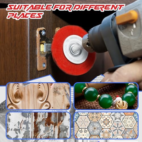 Bokon 18 Pack Nylon Filament Abrasive Wire Brush Wheel & Cup Brush Set with 1/4in Hex Shank for Cleaning Sanding Drill Scrub Brushes Attachment Remove Paint 80/120/240 Grit