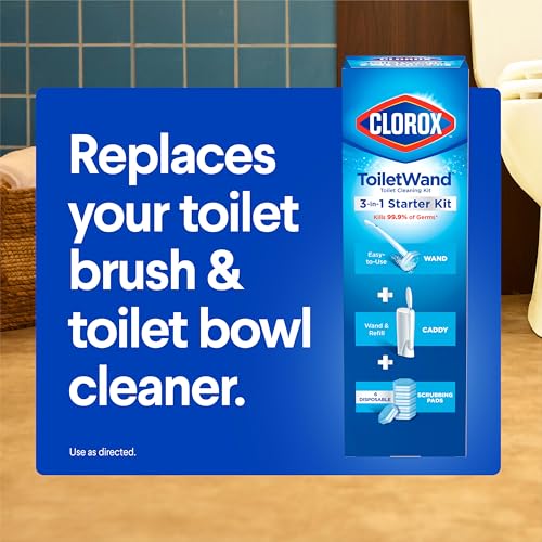 Clorox ToiletWand Toilet Cleaner Refills, Toilet brush, Rainforest Rush, 20 Count