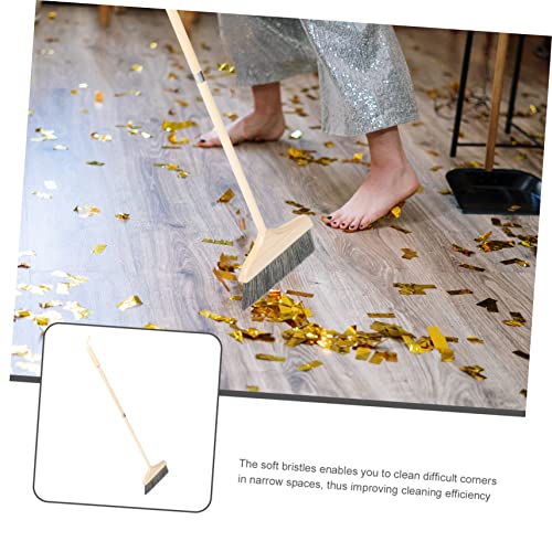 Ipetboom Detachable Long Handle Broom with Soft Bristles for Indoor and Outdoor Cleaning Hardwood Floors Kitchen and Living Rooms Durable and Easy to Use