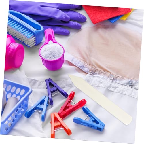 Healeved Bone Clothes Stain Scraper Tool Fabric Spot Removal for Laundry and Dry Cleaning Shops Portable Lightweight Clothing Cleaning Supplies for Efficient Stain and Envelope Opening
