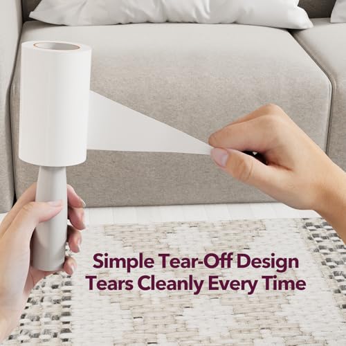 MEIQIHOME Extra Sticky Lint Roller Refills Only, 880 Easy-Tear Sheets for 3.9"-4" Lint Rollers with 1.5" Inner Diameter for Pet Hair Removal on Clothes, Furniture, and Carpets - size: 880 Refills