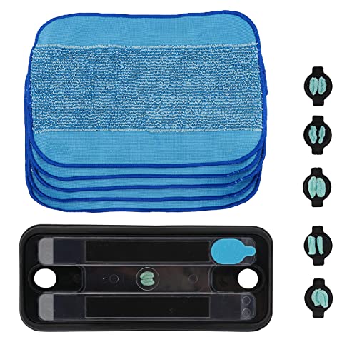 JIANWEI 11pcs Reservoir Pad Set, Mop Pads Compatible for iRobo-t Braava 380 380t 320 Mint 4200 5200 Vacuum Cleaner, Washable Microfiber Replacement Cleaning Pad(as Shown)