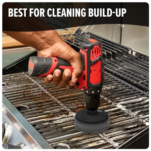 Dirt Devil Scour Pad Cleaning Set, 3 Piece, 3.5" Pads, for Use on Stainless Steel, Tubs, Showers, Metal and More, Extreme Dirt Build Up, Scouring Pad Drill Attachment for Cleaning - style: Scour Pad Kit