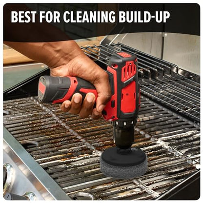 Dirt Devil Scour Pad Cleaning Set, 3 Piece, 3.5" Pads, for Use on Stainless Steel, Tubs, Showers, Metal and More, Extreme Dirt Build Up, Scouring Pad Drill Attachment for Cleaning - style: Scour Pad Kit