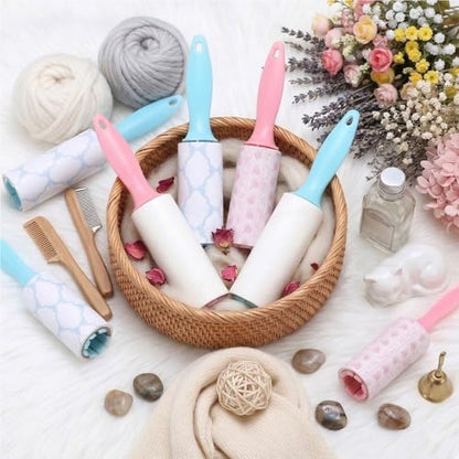 Zhehao 16 Pcs Mini Lint Rollers for Pet Hair Travel Size Clothes Sticky Lint Removers Blue Pink Roller Hair Removal Tools for Dog, Cat, Furniture, Travelers, Pet Owners