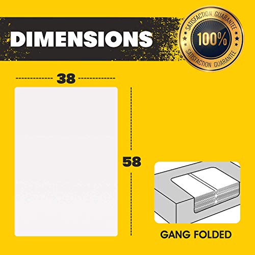 Aluf Plastics 55 Gallon Clear Trash Bags - (Huge 100 Pack) - 38" x 58" - 1.5 MIL (Equivalent) - Heavy Duty Industrial Liners Clear Garbage Bags for Recycling, Contractors, Storage, Outdoor - style: 55-60 Gal, 1.5 Mil Equiv, 100 Count